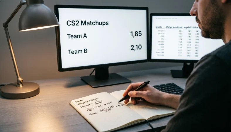 CS2 Quoten verstehen: Dezimalquoten und Value-Berechnung für Wetten